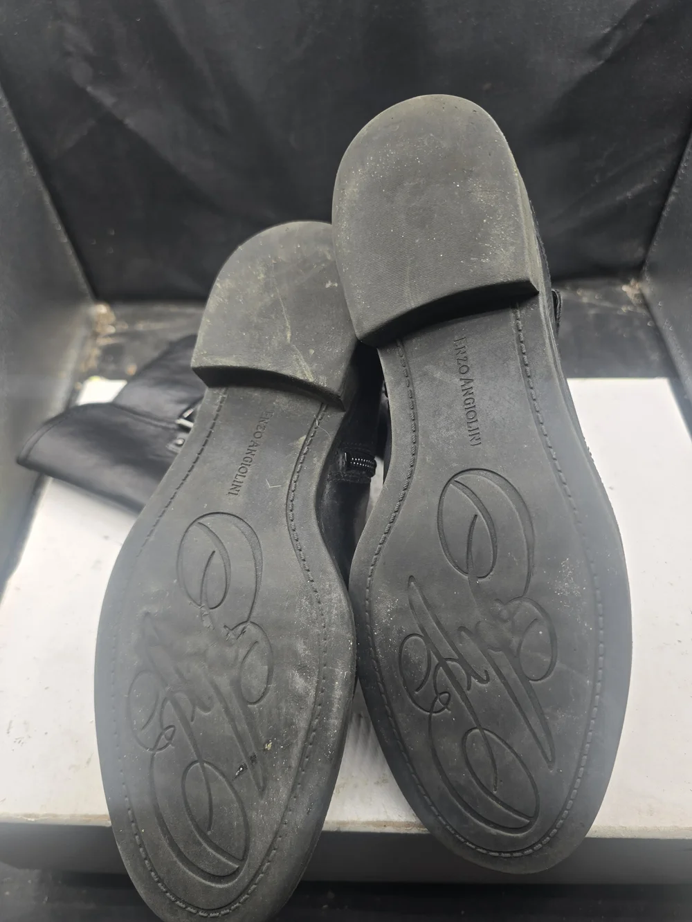 Angelina Black Leather Men’s Chukka Boots
